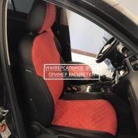 Чехлы Автопилот Алькантара Ромб на Mitsubishi Space Star 1999-2005 г.в. Чехлы Автопилот Алькантара Ромб на Mitsubishi Space Star 1999-2005 г.в.